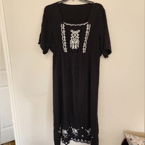 Black maxi dress
